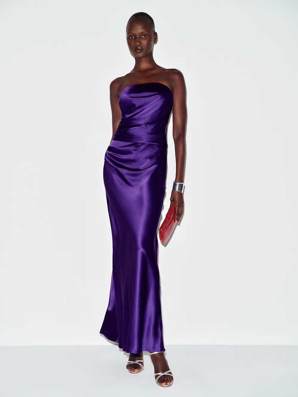 Reformation Meshea Silk Dress In purple, NEW WITHOUT TAGS, NEVER WORN, NO FLAWS.